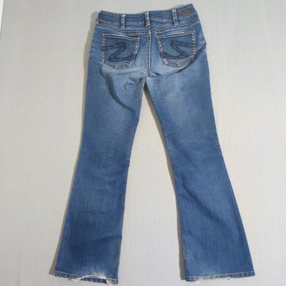 Silver Jeans women's size W30/L34 medium washed blue colour Suki Boot cut jeans - Picture 3 of 16